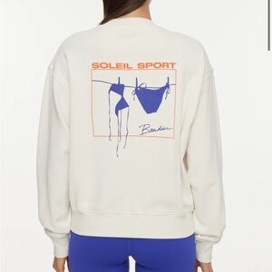 Bandier Classic Soleil Sport Crew Neck Sweatshirt